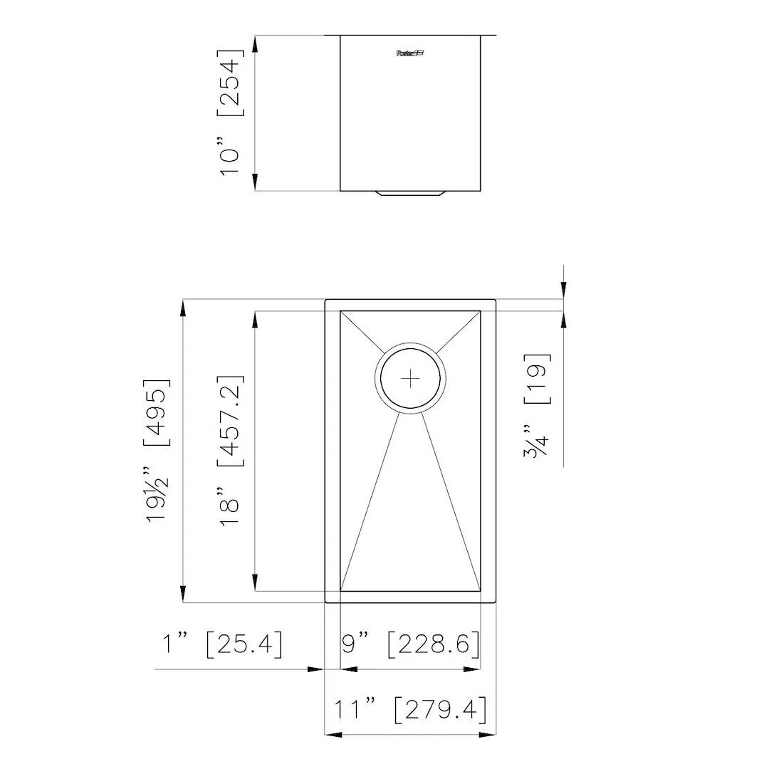 Armored Sink 11” x 20" – U/M